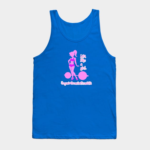 fitness girl, gym girl, fitness, weightlifting women Tank Top by TimAddisonArt